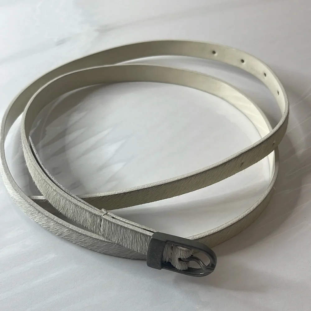 Free People Concrete Jungle Skinny Belt White Medium / Large